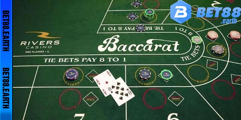 Luật chơi cơ bản của game bài Baccarat trực tuyến bet88 com