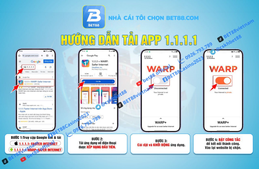 Hướng dẫn từng bước tải App Bet88 đa nền tảng